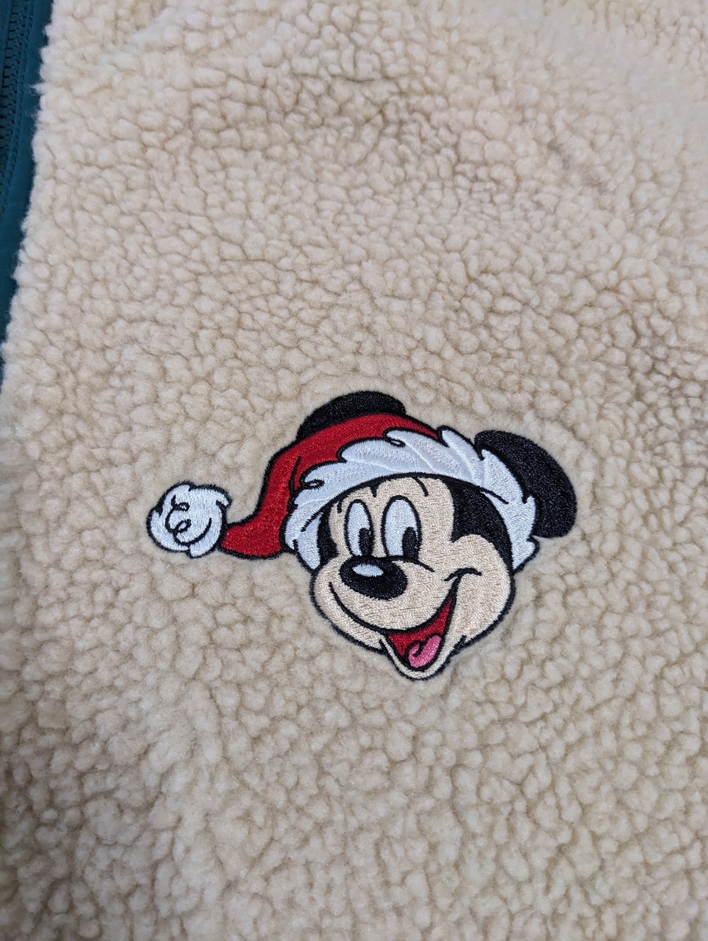 NWT!  Disney Santa Mickey Mouse Holiday Polar Fleece Jacket Adult Size 3XL - Picture 7 of 14